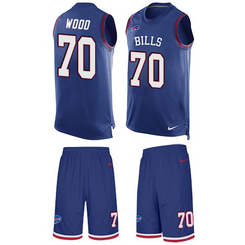 Nike Bills #70 Eric Wood Royal Blue Team Color Men's Stitched NFL Limited Tank Top Suit Jersey Nike Bills #70 Eric Wood Royal Blue Team Color Men's Stitched NFL Limited Tank Top Suit Jersey