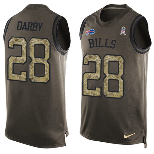 Nike Bills #28 Ronald Darby Green Men's Stitched NFL Limited Salute To Service Tank Top Jersey Nike Bills #28 Ronald Darby Green Men's Stitched NFL Limited Salute To Service Tank Top Jersey