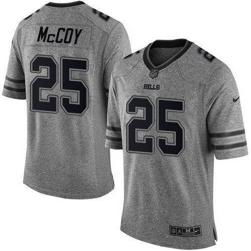 Nike Bills #25 LeSean McCoy Gray Men's Stitched NFL Limited Gridiron Gray Jersey Nike Bills #25 LeSean McCoy Gray Men's Stitched NFL Limited Gridiron Gray Jersey