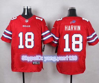 Nike Bills #18 Percy Harvin Red Men's Stitched NFL Elite Rush Jersey Nike Bills #18 Percy Harvin Red Men's Stitched NFL Elite Rush Jersey