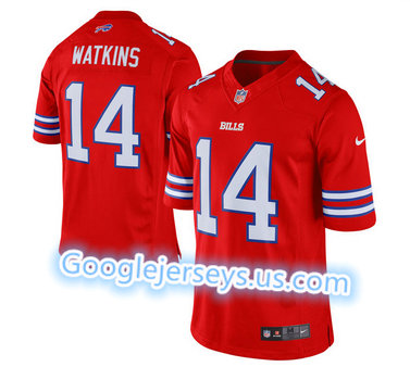 Nike Buffalo Bills #14 Sammy Watkins Red Men's Stitched NFL Elite Rush Jersey