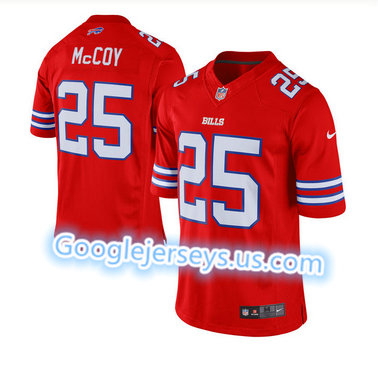 Nike Buffalo Bills #25 LeSean McCoy Red Men's Stitched NFL Elite Rush Jersey