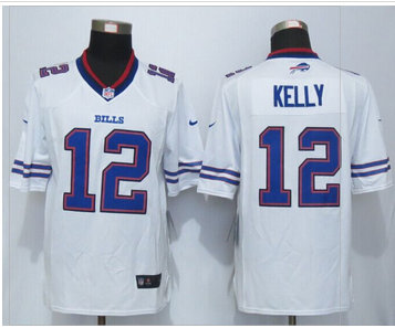 Nike Buffalo Bills #12 Jim Kelly White Limited Jerseys Nike Buffalo Bills #12 Jim Kelly White Limited Jerseys