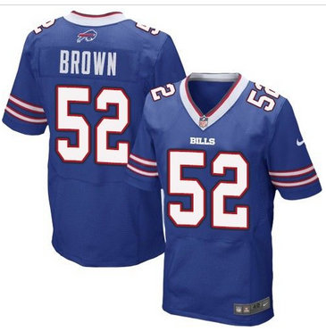 Nike Buffalo Bills #52 Preston Brown Royal Blue Team Color Men's Stitched NFL New Elite Jersey Nike Buffalo Bills #52 Preston Brown Royal Blue Team Color Men's Stitched NFL New Elite Jersey
