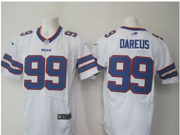 Nike Buffalo Bills #99 Marcell Dareus White Men's Stitched NFL Elite Jersey Nike Buffalo Bills #99 Marcell Dareus White Men's Stitched NFL Elite Jersey