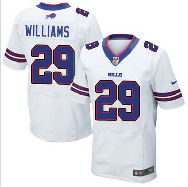 Nike Buffalo Bills #29 Karlos Williams White Men's Stitched NFL New Elite Jersey