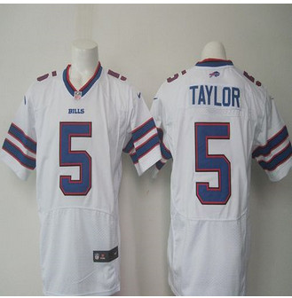New Buffalo Bills #5 Tyrod Taylor White Men's NFL New Elite Jersey New Buffalo Bills #5 Tyrod Taylor White Men's NFL New Elite Jersey