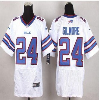 New Buffalo Bills #24 Stephon Gilmore White Men's Stitched NFL New Elite Jersey