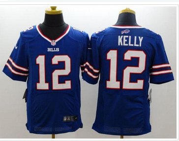 New Buffalo Bills #12 Jim Kelly Royal Blue Team Color NFL New Elite Jersey