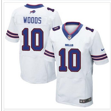 NEW Buffalo Bills #10 Robert Woods White NFL New Elite Jersey NEW Buffalo Bills #10 Robert Woods White NFL New Elite Jersey