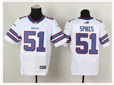 Buffalo Bills #51 Brandon Spikes White NFL New Elite Jersey
