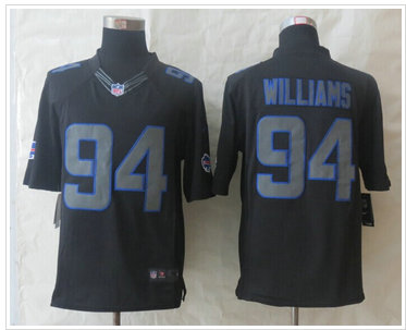 New Buffalo Bills #94 Mario Williams Impact Limited Black Jerseys