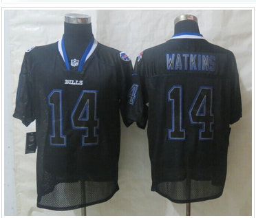 NEW Buffalo Bills #14 Sammy Watkins Lights Out Black NFL Elite Jersey