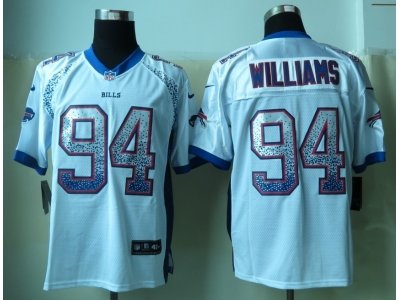 NEW Buffalo Bills #94 Williams White Jerseys(Drift Fashion Elite) NEW Buffalo Bills #94 Williams White Jerseys(Drift Fashion Elite)