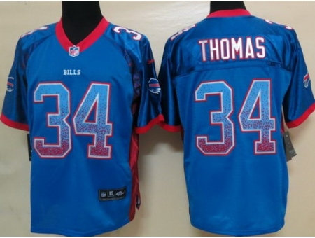 NEW Buffalo Bills 34 Thurman Thomas Royal Blue Drift Fashion Elite NFL Jerseys NEW Buffalo Bills 34 Thurman Thomas Royal Blue Drift Fashion Elite NFL Jerseys