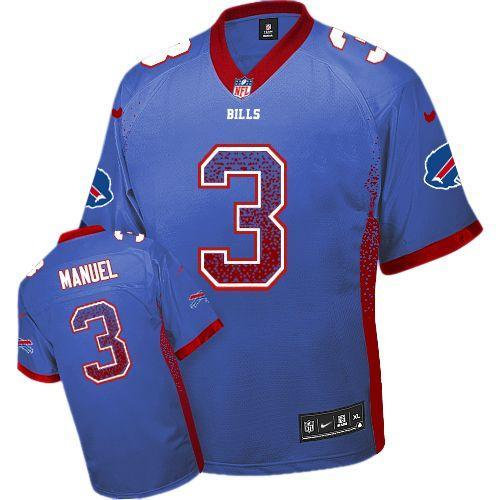 NEW Buffalo Bills #3 EJ Manuel Royal Blue Stitched NFL Elite Drift Fashion Jerseys NEW Buffalo Bills #3 EJ Manuel Royal Blue Stitched NFL Elite Drift Fashion Jerseys