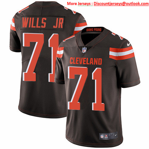 Nike Browns #71 Jedrick Wills JR Brown Team Color Men's Stitched NFL Vapor Untouchable Limited Jersey Nike Browns #71 Jedrick Wills JR Brown Team Color Men's Stitched NFL Vapor Untouchable Limited Jersey