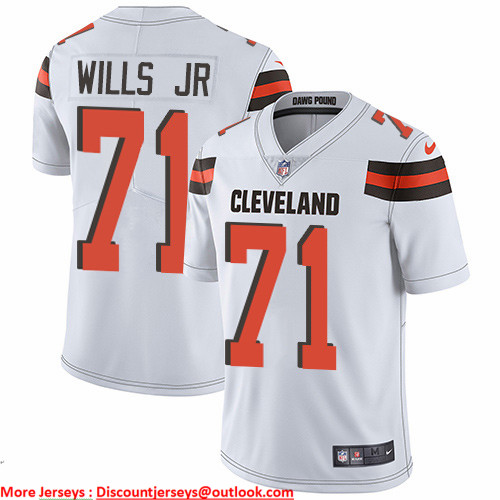 Nike Browns #71 Jedrick Wills JR White Men's Stitched NFL Vapor Untouchable Limited Jersey Nike Browns #71 Jedrick Wills JR White Men's Stitched NFL Vapor Untouchable Limited Jersey