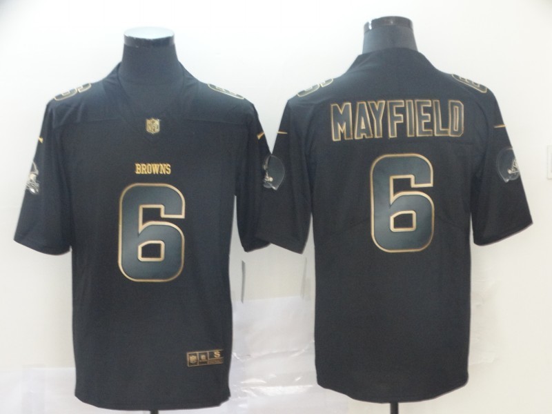 Nike Browns 6 Baker Mayfield Black Gold Vapor Untouchable Limited Jersey Nike Browns 6 Baker Mayfield Black Gold Vapor Untouchable Limited Jersey