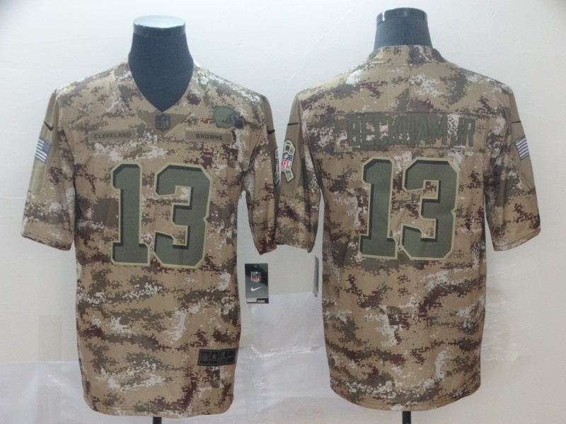 Nike Browns 13 Odell Beckham Jr Camo Salute To Service Limited Jersey Nike Browns 13 Odell Beckham Jr Camo Salute To Service Limited Jersey