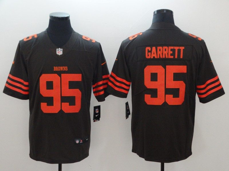 Nike Browns 95 Myles Garrett Brown Color Rush Limited Jersey Nike Browns 95 Myles Garrett Brown Color Rush Limited Jersey