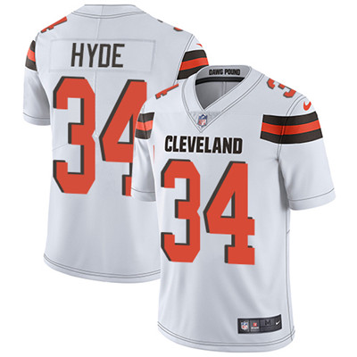 Nike Browns #34 Carlos Hyde White Men's Stitched NFL Vapor Untouchable Limited Jersey Nike Browns #34 Carlos Hyde White Men's Stitched NFL Vapor Untouchable Limited Jersey