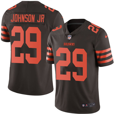 Nike Browns #29 Duke Johnson Jr Brown Men's Stitched NFL Limited Rush Jersey Nike Browns #29 Duke Johnson Jr Brown Men's Stitched NFL Limited Rush Jersey
