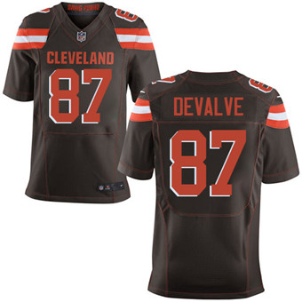 Nike Browns #87 Seth DeValve Brown Team Color Men's Stitched NFL New Elite Jersey Nike Browns #87 Seth DeValve Brown Team Color Men's Stitched NFL New Elite Jersey
