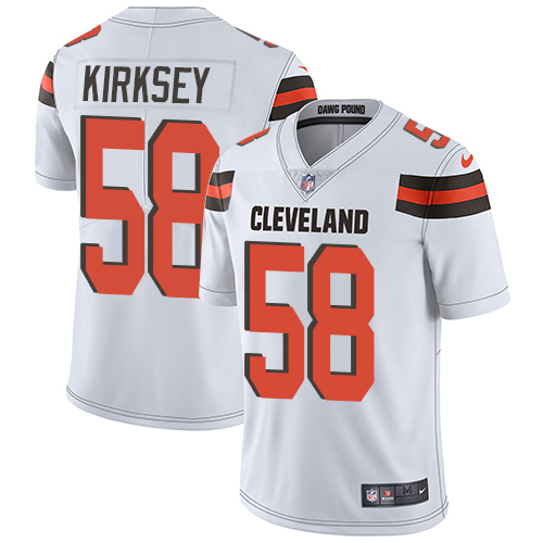 Nike Browns #58 Christian Kirksey White Men's Stitched NFL Vapor Untouchable Limited Jersey Nike Browns #58 Christian Kirksey White Men's Stitched NFL Vapor Untouchable Limited Jersey