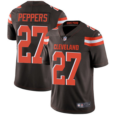 Nike Browns #27 Jabrill Peppers Brown Team Color Men's Stitched NFL Vapor Untouchable Limited Jersey Nike Browns #27 Jabrill Peppers Brown Team Color Men's Stitched NFL Vapor Untouchable Limited Jersey