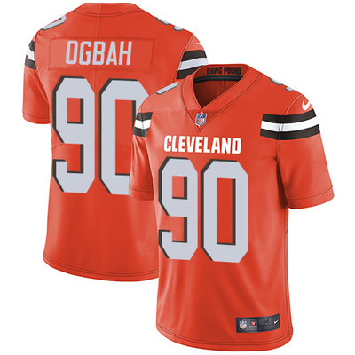 Nike Browns #90 Emmanuel Ogbah Orange Alternate Men's Stitched NFL Vapor Untouchable Limited Jersey Nike Browns #90 Emmanuel Ogbah Orange Alternate Men's Stitched NFL Vapor Untouchable Limited Jersey