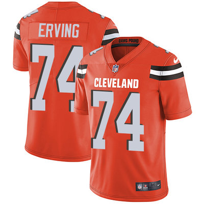 Nike Browns #74 Cameron Erving Orange Alternate Men's Stitched NFL Vapor Untouchable Limited Jersey Nike Browns #74 Cameron Erving Orange Alternate Men's Stitched NFL Vapor Untouchable Limited Jersey