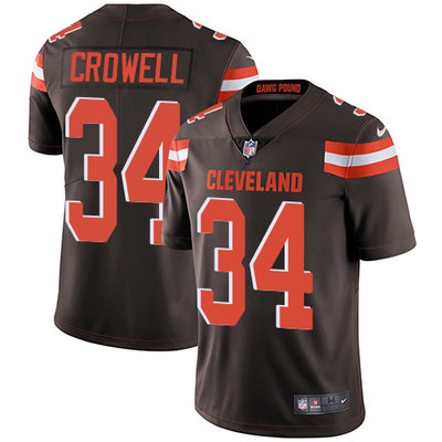 Nike Browns #34 Isaiah Crowell Brown Team Color Men's Stitched NFL Vapor Untouchable Limited Jersey Nike Browns #34 Isaiah Crowell Brown Team Color Men's Stitched NFL Vapor Untouchable Limited Jersey