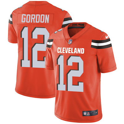 Nike Browns #12 Josh Gordon Orange Alternate Men's Stitched NFL Vapor Untouchable Limited Jersey Nike Browns #12 Josh Gordon Orange Alternate Men's Stitched NFL Vapor Untouchable Limited Jersey