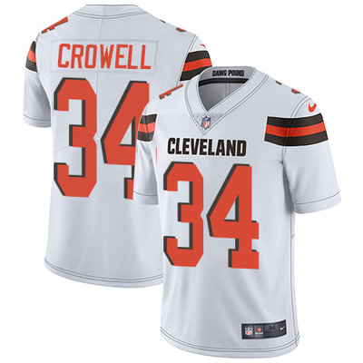Nike Browns #34 Isaiah Crowell White Men's Stitched NFL Vapor Untouchable Limited Jersey Nike Browns #34 Isaiah Crowell White Men's Stitched NFL Vapor Untouchable Limited Jersey