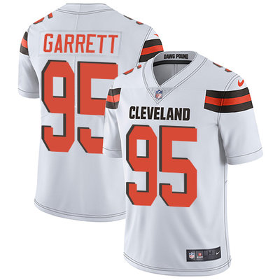 Nike Browns #95 Myles Garrett White Men's Stitched NFL Vapor Untouchable Limited Jersey Nike Browns #95 Myles Garrett White Men's Stitched NFL Vapor Untouchable Limited Jersey