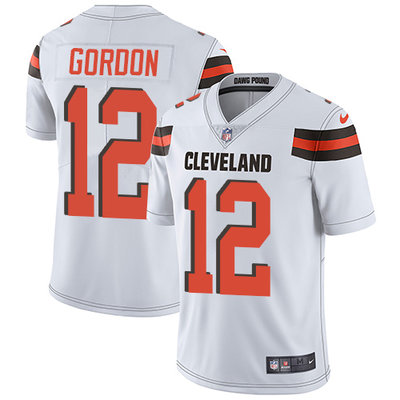 Nike Browns #12 Josh Gordon White Men's Stitched NFL Vapor Untouchable Limited Jersey Nike Browns #12 Josh Gordon White Men's Stitched NFL Vapor Untouchable Limited Jersey