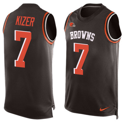 Nike Browns #7 DeShone Kizer Brown Team Color Men's Stitched NFL Limited Tank Top Jersey Nike Browns #7 DeShone Kizer Brown Team Color Men's Stitched NFL Limited Tank Top Jersey