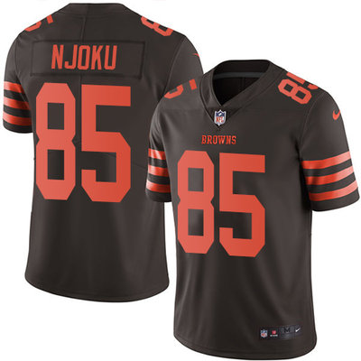 Nike Browns #85 David Njoku Brown Men's Stitched NFL Limited Rush Jersey Nike Browns #85 David Njoku Brown Men's Stitched NFL Limited Rush Jersey
