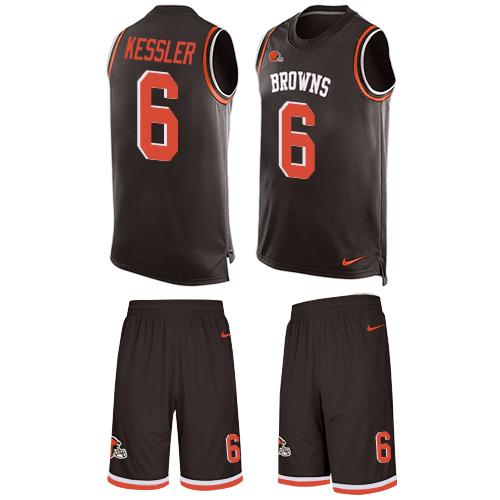 Nike Browns #6 Cody Kessler Brown Team Color Men's Stitched NFL Limited Tank Top Suit Jersey Nike Browns #6 Cody Kessler Brown Team Color Men's Stitched NFL Limited Tank Top Suit Jersey