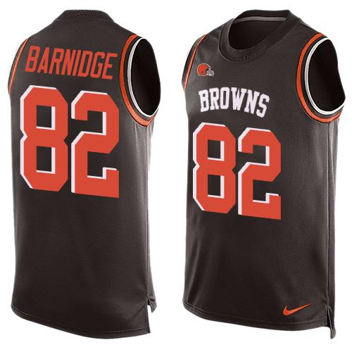 Nike Browns #82 Gary Barnidge Brown Team Color Men's Stitched NFL Limited Tank Top Jersey Nike Browns #82 Gary Barnidge Brown Team Color Men's Stitched NFL Limited Tank Top Jersey