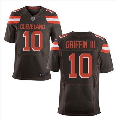 Nike Browns #10 Robert Griffin III Brown Team Color Men's Stitched NFL New Elite Jersey Nike Browns #10 Robert Griffin III Brown Team Color Men's Stitched NFL New Elite Jersey