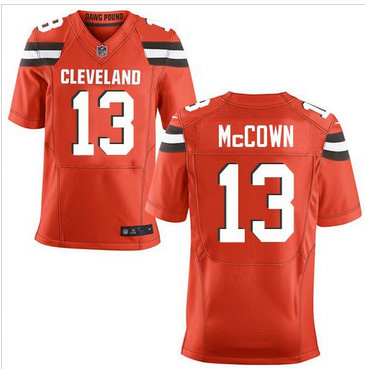 Nike Cleveland Browns #13 Josh McCown Orange Alternate Men's Stitched NFL New Elite Jersey Nike Cleveland Browns #13 Josh McCown Orange Alternate Men's Stitched NFL New Elite Jersey