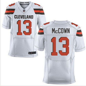 Nike Cleveland Browns #13 Josh McCown White Men's Stitched NFL New Elite Jersey Nike Cleveland Browns #13 Josh McCown White Men's Stitched NFL New Elite Jersey