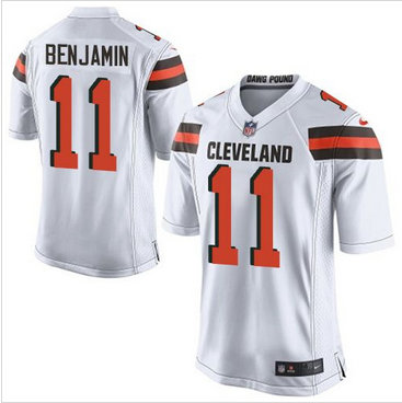 Nike Cleveland Browns #11 Travis Benjamin White Men's Stitched NFL New Elite Jersey Nike Cleveland Browns #11 Travis Benjamin White Men's Stitched NFL New Elite Jersey