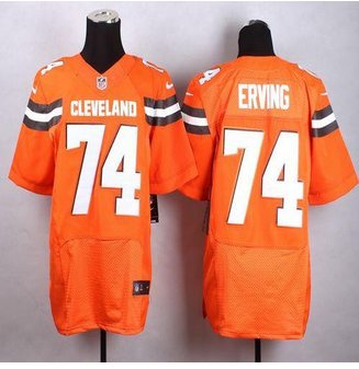 New Cleveland Browns #74 Cameron Erving Orange Alternate Men's Stitched NFL New Elite Jersey New Cleveland Browns #74 Cameron Erving Orange Alternate Men's Stitched NFL New Elite Jersey