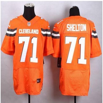 New Cleveland Browns #71 Danny Shelton Orange Alternate Men's Stitched NFL New Elite jersey New Cleveland Browns #71 Danny Shelton Orange Alternate Men's Stitched NFL New Elite jersey