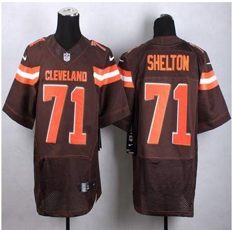 New Cleveland Browns #71 Danny Shelton Brown Team Color Men's Stitched NFL New Elite jersey New Cleveland Browns #71 Danny Shelton Brown Team Color Men's Stitched NFL New Elite jersey