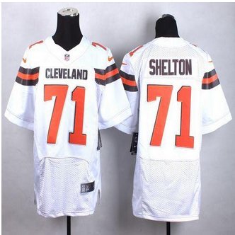 New Cleveland Browns #71 Danny Shelton White Men's Stitched NFL New Elite Jersey