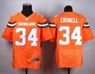 Nike Cleveland Browns #34 Isaiah Crowell Orange Alternate Men's Stitched NFL New Elite jersey Nike Cleveland Browns #34 Isaiah Crowell Orange Alternate Men's Stitched NFL New Elite jersey